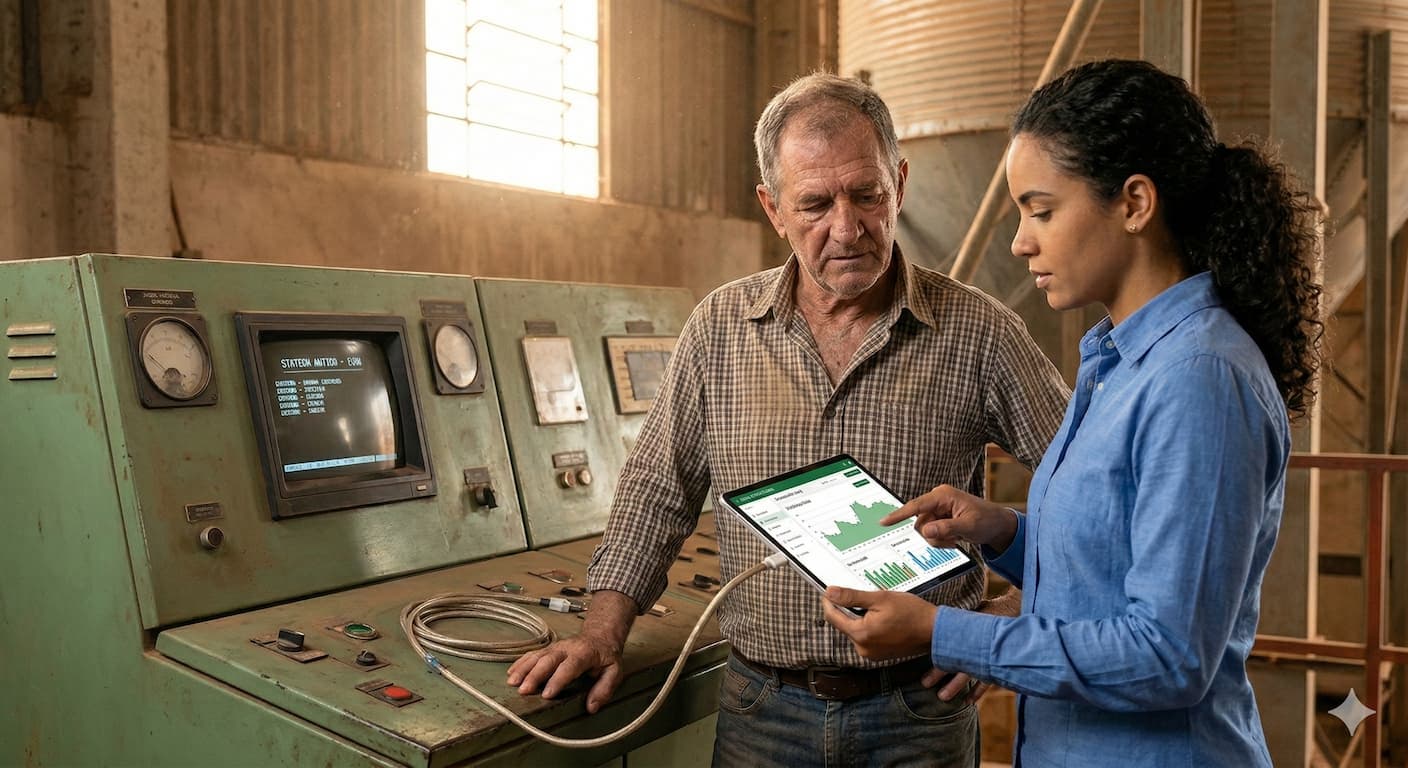 Infraestrutura tecnológica moderna integrada à operação agro